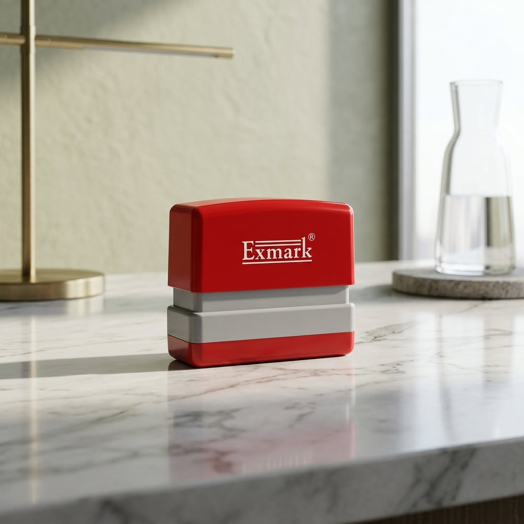 EXMARK A 62×22 mm Pre Ink Stamp (Box of 10)