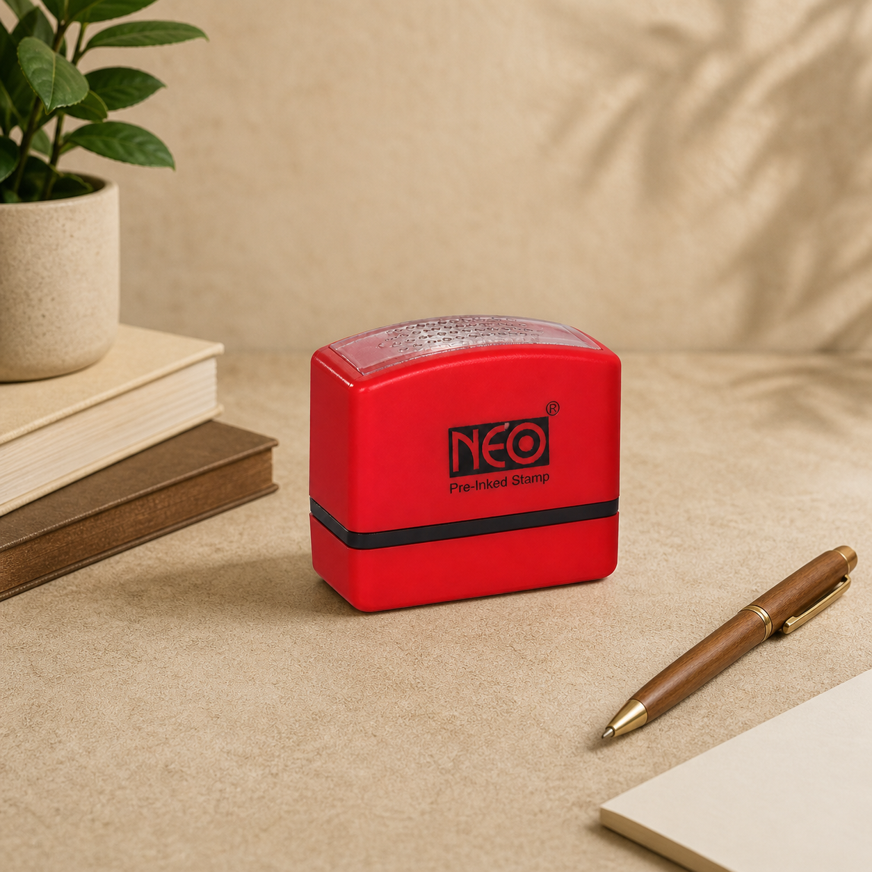 NEO A 63×23 mm Pre Ink Stamp (Box of 10)