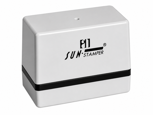 SUN STAMPER TYPE E 112×45 mm Pre Ink Stamp (Box of 10)