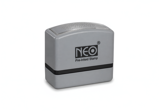 NEO A 63×23 mm Pre Ink Stamp (Box of 10)